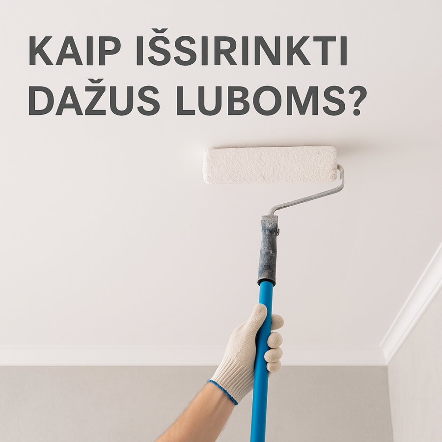 Kaip išsirinkti dažus luboms? Praktiniai patarimai tenkinančiam rezultatui