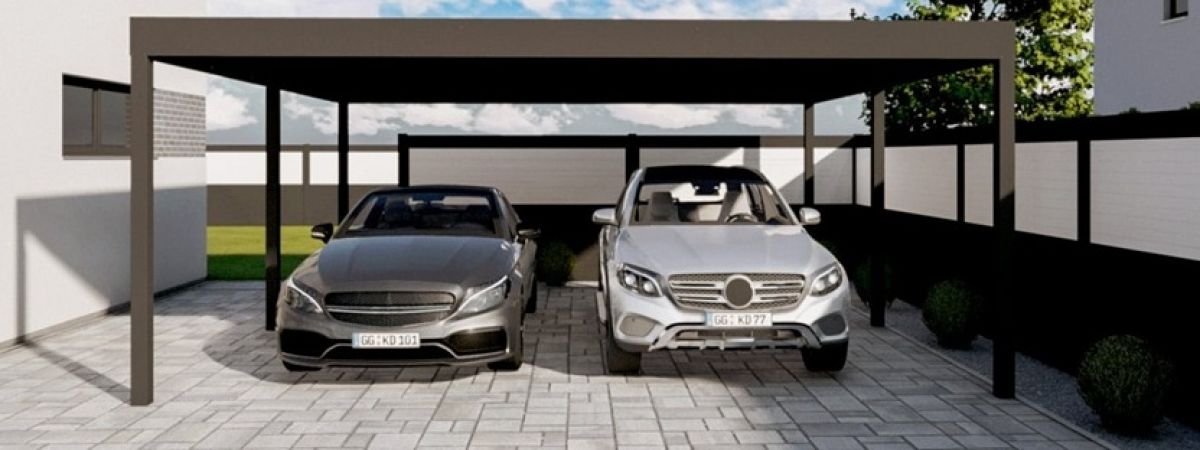 Stoginės automobiliams - aukščiausios kokybės aliuminio konstrukcijos