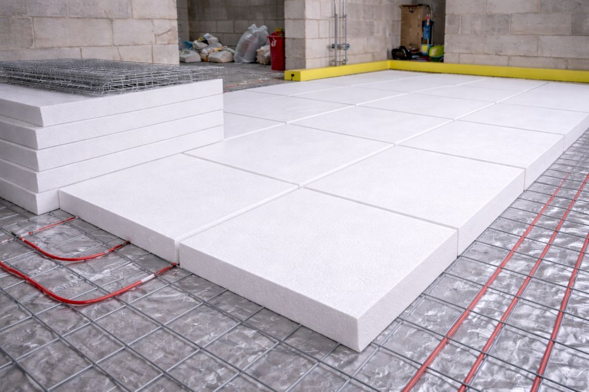Putų polistirolas grindims: kodėl verta rinktis EPS100?