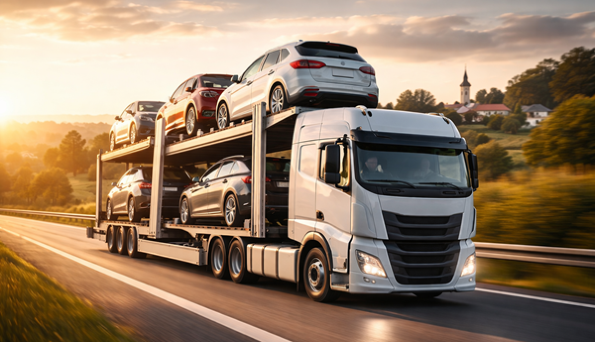 Transporto priemonių, automobilių pervežimas Lietuva - Europa -  Lietuva