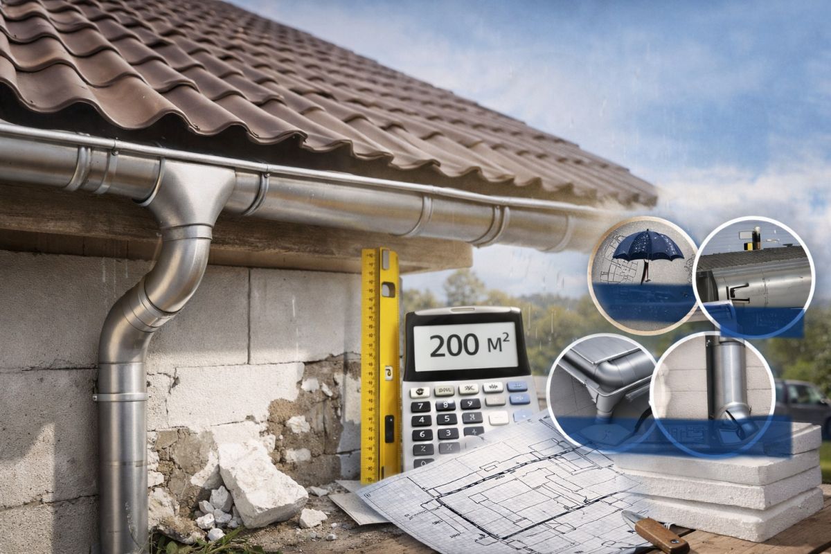 Lietvamzdžiai ir latakai: kaip apskaičiuoti reikiamą kiekį ir dydį