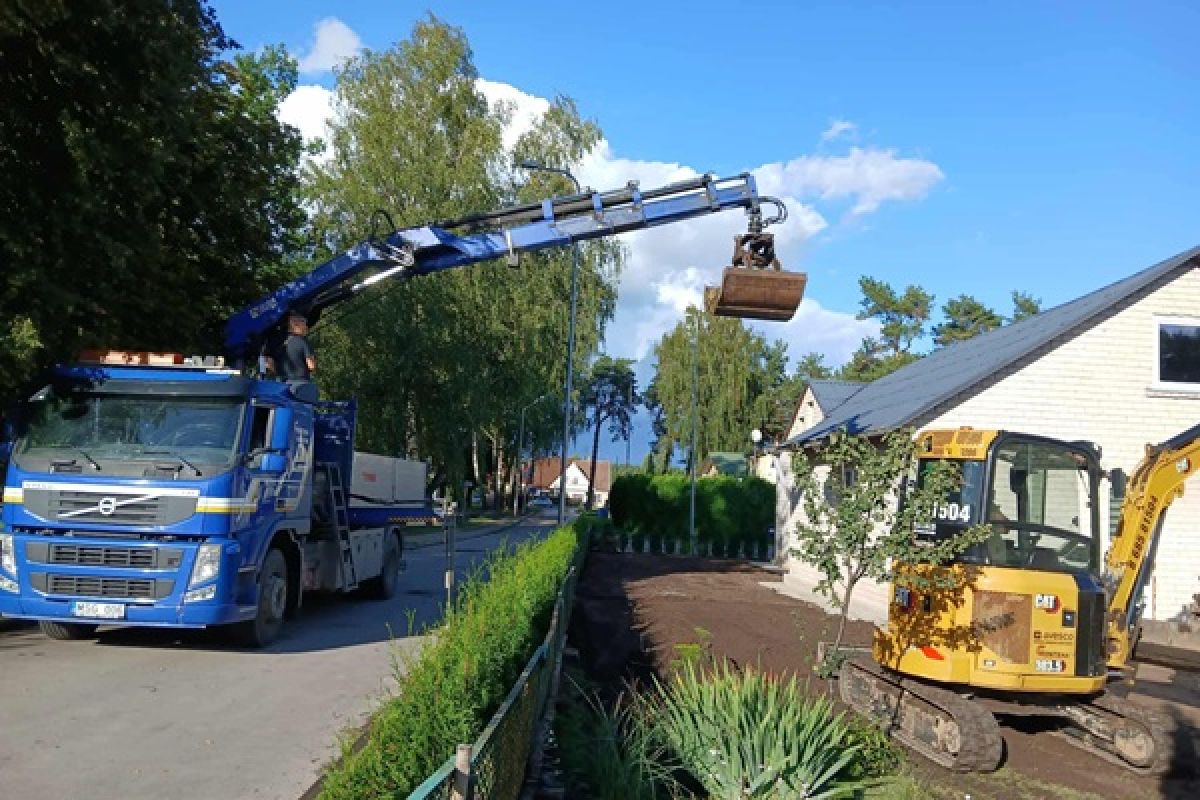 Žemės kasimo darbai, aikštelių ir kelių įrengimas, savivarčių nuoma ir krovinių pervežimas Pietų Lietuvoje