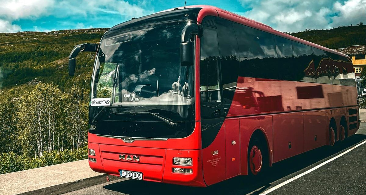 JND premium klasės turistinis autobusas 56 vietos