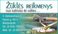 ŽŪKLĖS REIKMENYS, V. ALEKNAVIČIAUS IĮ