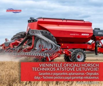 „Audrokesta“ yra vienintelė oficiali HORSCH technikos atstovė Lietuvoje