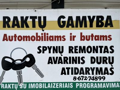 AUTOMOBILIŲ RAKTŲ GAMYBA, Vidmantas Šulskis