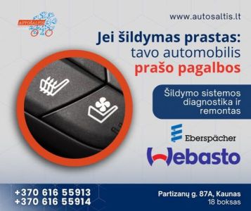 Automobilio šildymo sistemos tiksli diagnostika,
greitas ir kokybiškas remontas Kaune