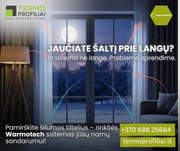 Langų montavimas į šiltinimo sluoksnį naudojant Warmotech termoprofilio sistemas