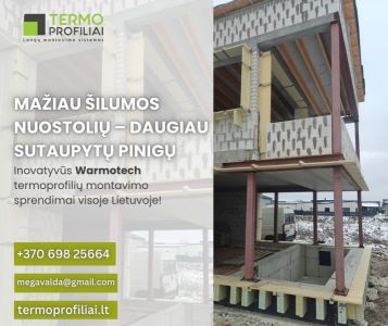 Šilumos nuostolių mažinimas -  patikimi termoprofilio sprendimai