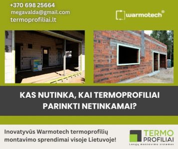 Užtikrinta šiluminė izoliacija