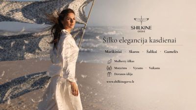 Prabangių šilko gaminių internetinė parduotuvė