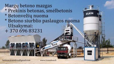 Sertifikuoto betono gamyba ir pristatymas Druskininkų regione