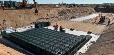 Požeminių talpų montavimo darbai