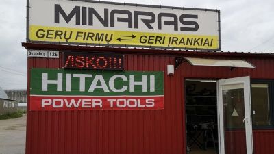 MINARAS, UAB - MILWAUKEE, MAKITA, FLEX, HITACHI profesionalūs įrankiai statybai, pramonei, sodo darbams Mažeikiai