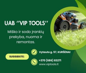 VIP tools, UAB - miško, sodo ir statybinių įrankių parduotuvė.