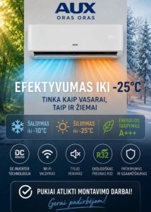 SPLIT ir MULTI SPLIT sistemos, jų montavimas — nuo konsultacijos iki paleidimo!