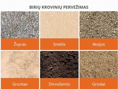 Birių krovinių pervežimas ne tik  Šiauliuose