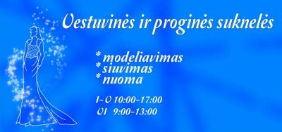 VESTUVINĖS IR PROGINĖS SUKNELĖS UKMERGĖJE
