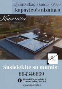 KAPARESTA - paminklai, antkapiai, kapų restauravimas, kapų dengimas plokštėmis Kauno apskritis, visa Lietuva, MB Espot