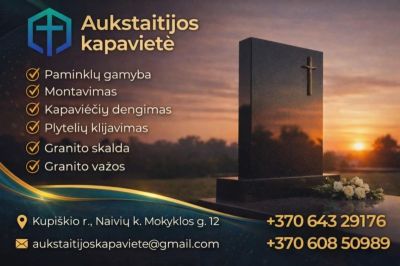 Paminklų gamyba Aukštaitijoje