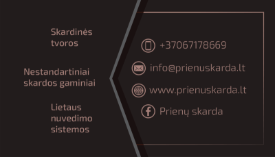 Skardos lankstinių gamyba Prienų rajone