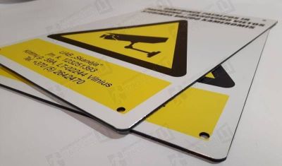 Ženklų gamyba ant aliuminio kompozitinis plokštės Jonava