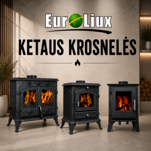 Euroliux ketaus krosnelės