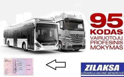 Profesinis vairuotojų mokymas (95 kodas) Klaipėda