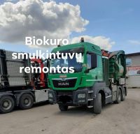 SMULKINTUVŲ REMONTAS, MB - žemės, miškų ūkio technikos, biokuro smulkintuvų, puspriekabių, sunkvežimių važiuoklės remontas